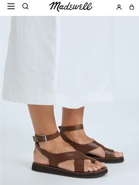 Madewell The Natasha Flatform Sandal Dark Coffee 7.5 New